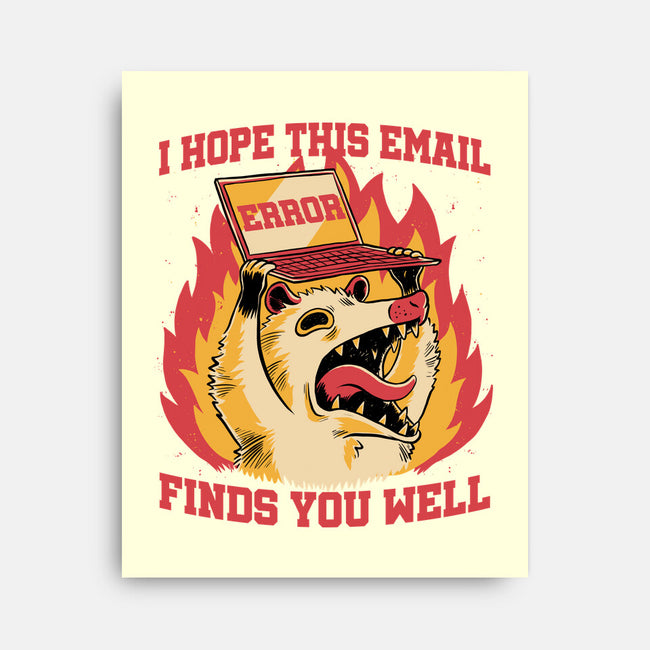 Possum Work Email-None-Stretched-Canvas-Studio Mootant
