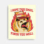 Possum Work Email-None-Stretched-Canvas-Studio Mootant