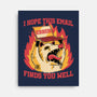 Possum Work Email-None-Stretched-Canvas-Studio Mootant