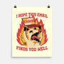 Possum Work Email-None-Matte-Poster-Studio Mootant