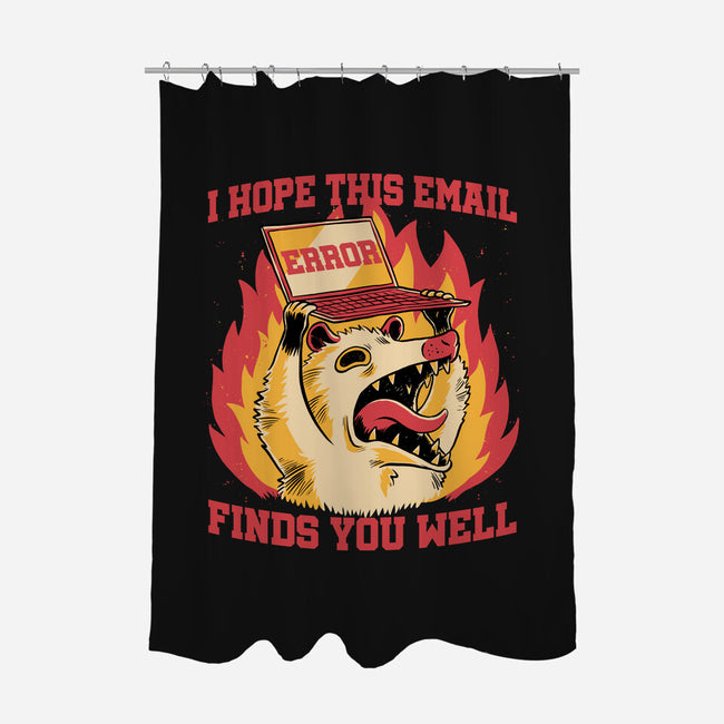 Possum Work Email-None-Polyester-Shower Curtain-Studio Mootant