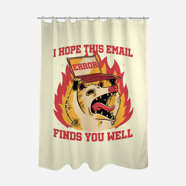Possum Work Email-None-Polyester-Shower Curtain-Studio Mootant