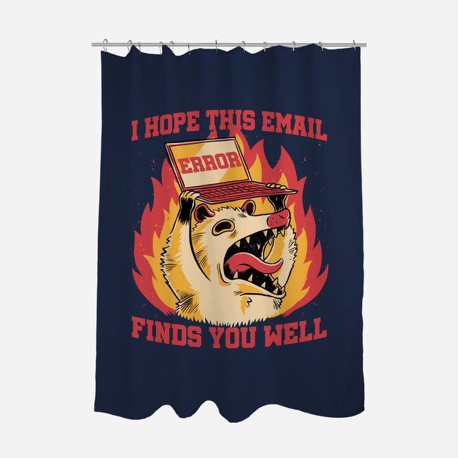 Possum Work Email-None-Polyester-Shower Curtain-Studio Mootant