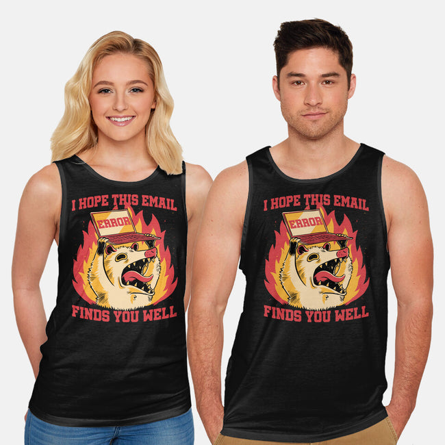 Possum Work Email-Unisex-Basic-Tank-Studio Mootant