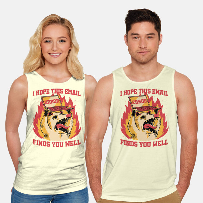 Possum Work Email-Unisex-Basic-Tank-Studio Mootant