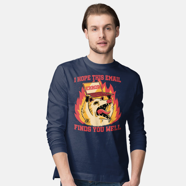Possum Work Email-Mens-Long Sleeved-Tee-Studio Mootant