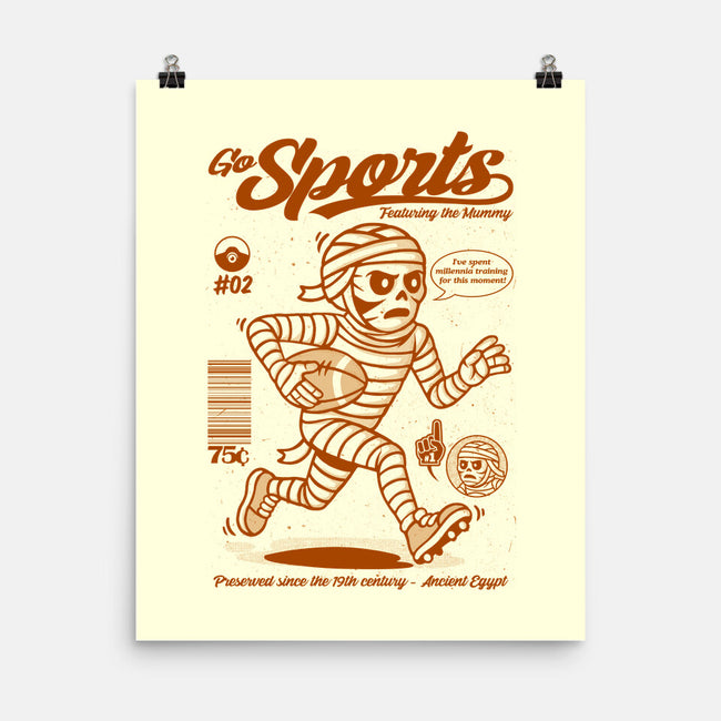 Go Sports Mummy-None-Matte-Poster-Eoli Studio