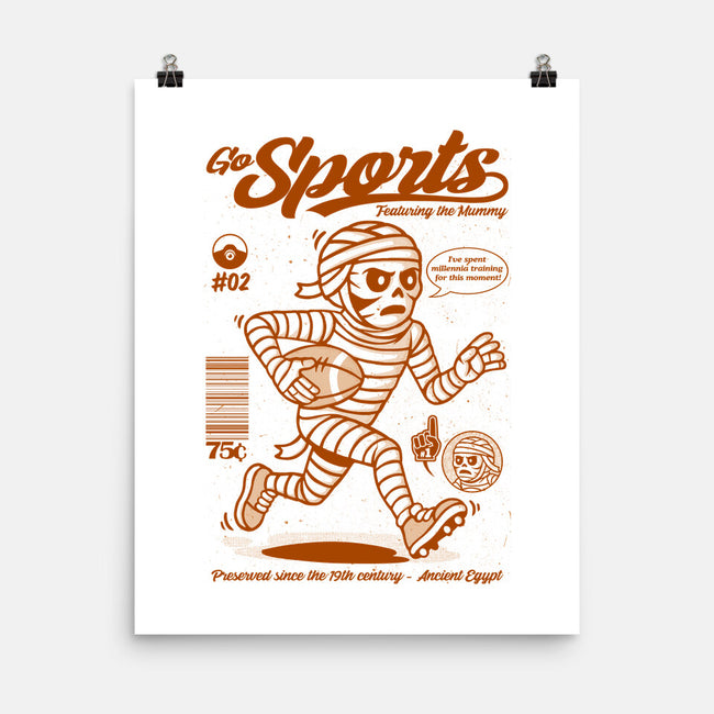 Go Sports Mummy-None-Matte-Poster-Eoli Studio