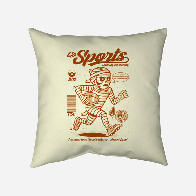 Go Sports Mummy-None-Removable Cover w Insert-Throw Pillow-Eoli Studio
