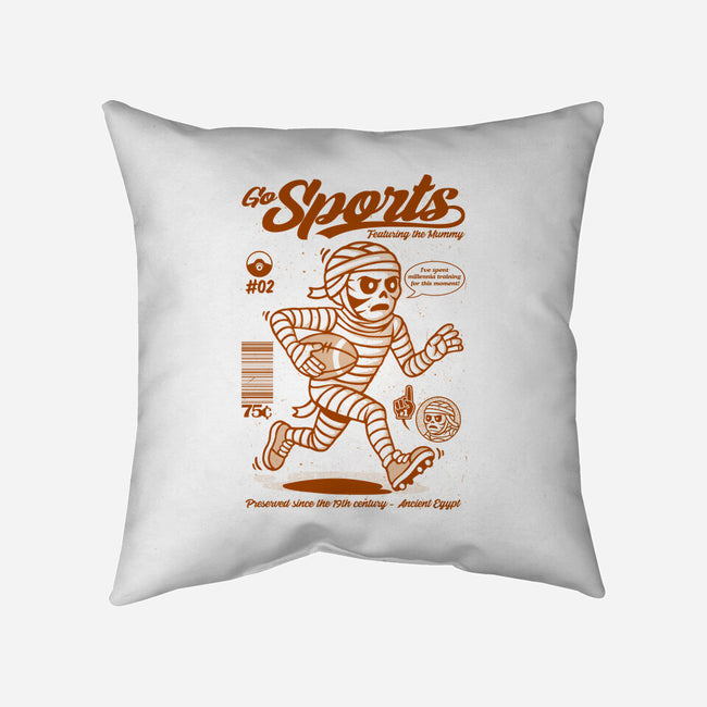 Go Sports Mummy-None-Removable Cover w Insert-Throw Pillow-Eoli Studio
