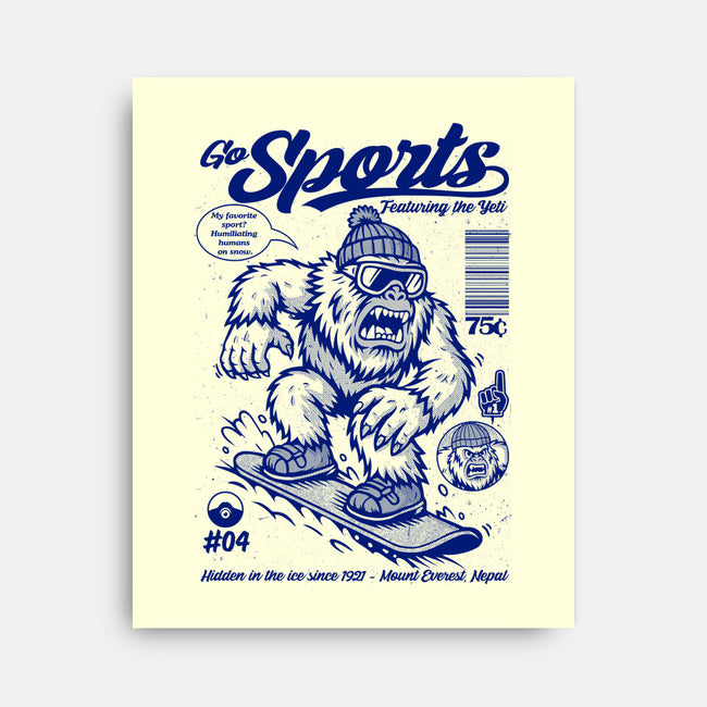 Go Sports Yeti-None-Stretched-Canvas-Eoli Studio