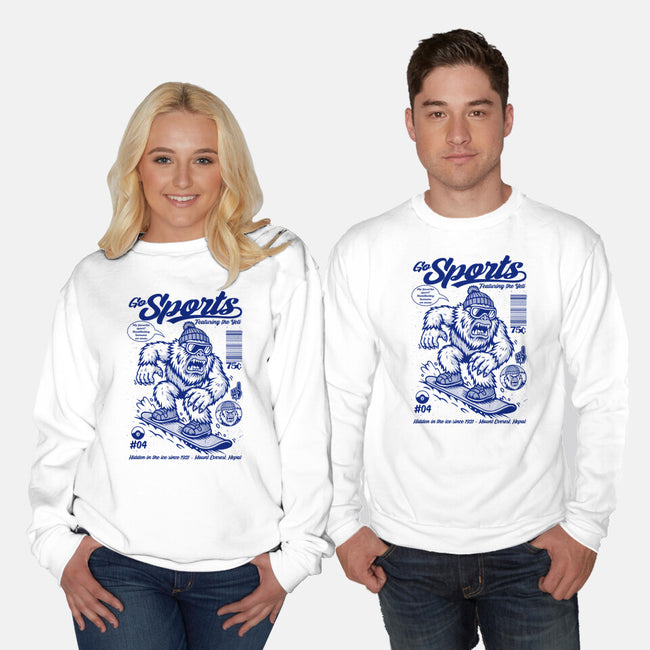Go Sports Yeti-Unisex-Crew Neck-Sweatshirt-Eoli Studio