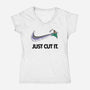 Just Cut It-Womens-V-Neck-Tee-Umberto Vicente