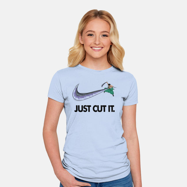 Just Cut It-Womens-Fitted-Tee-Umberto Vicente