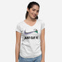 Just Cut It-Womens-V-Neck-Tee-Umberto Vicente
