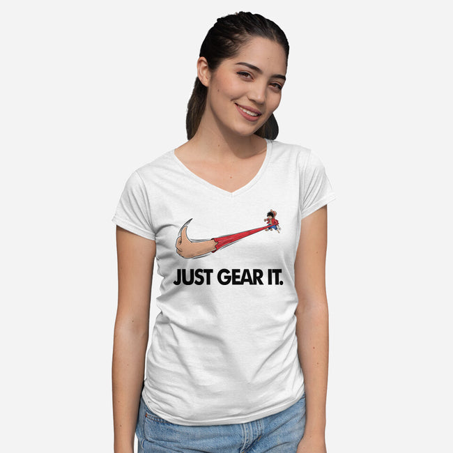 Just Gear It-Womens-V-Neck-Tee-Umberto Vicente