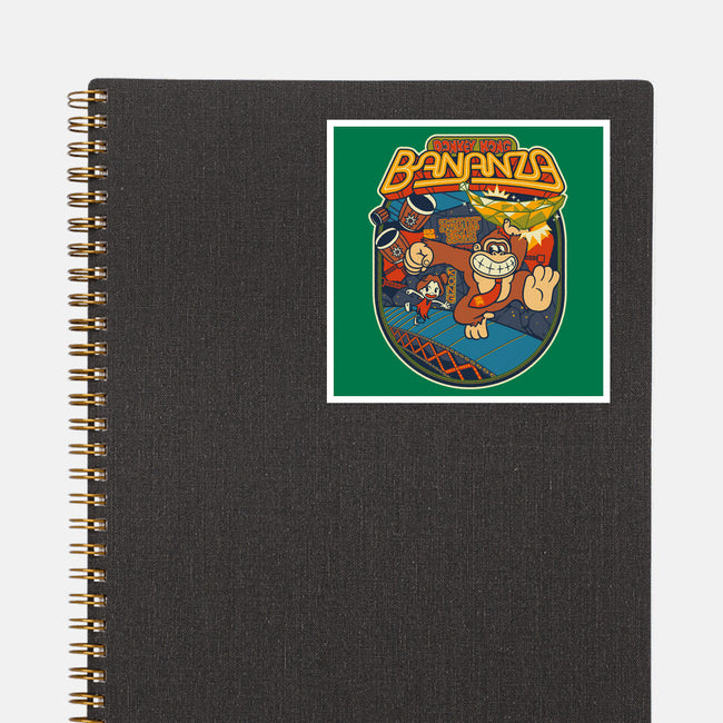 DK Bananza Retro Poster-None-Glossy-Sticker-raffaus