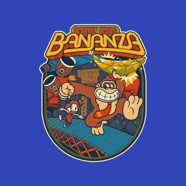 DK Bananza Retro Poster-Womens-Fitted-Tee-raffaus