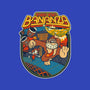 DK Bananza Retro Poster-Womens-Fitted-Tee-raffaus