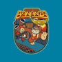 DK Bananza Retro Poster-Womens-Fitted-Tee-raffaus