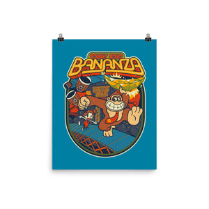 DK Bananza Retro Poster