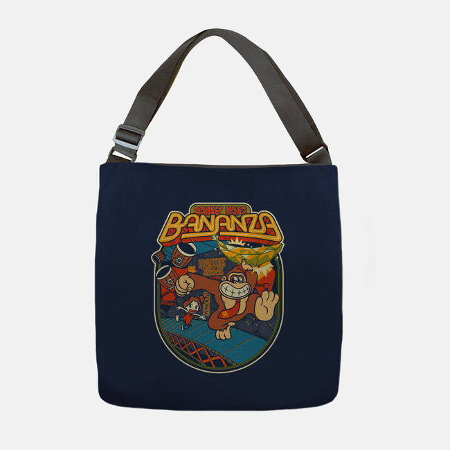 DK Bananza Retro Poster-None-Adjustable Tote-Bag-raffaus