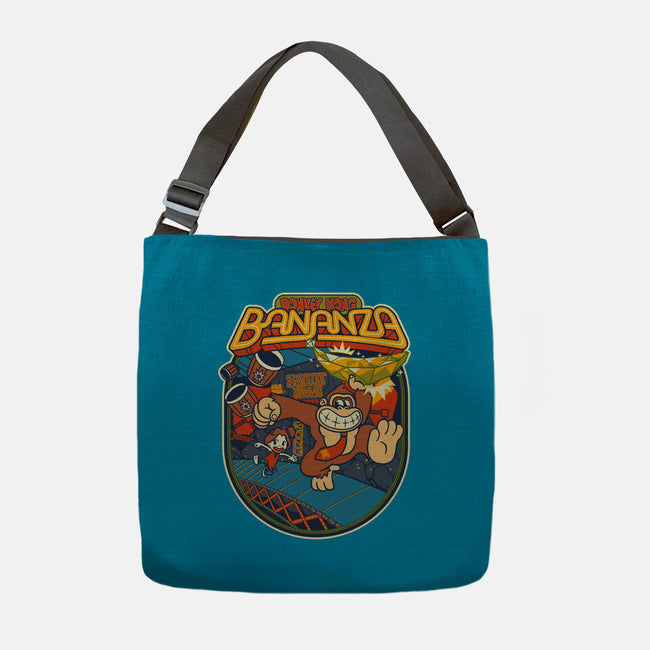DK Bananza Retro Poster-None-Adjustable Tote-Bag-raffaus