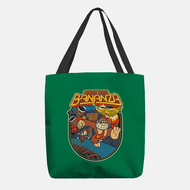 DK Bananza Retro Poster-None-Basic Tote-Bag-raffaus