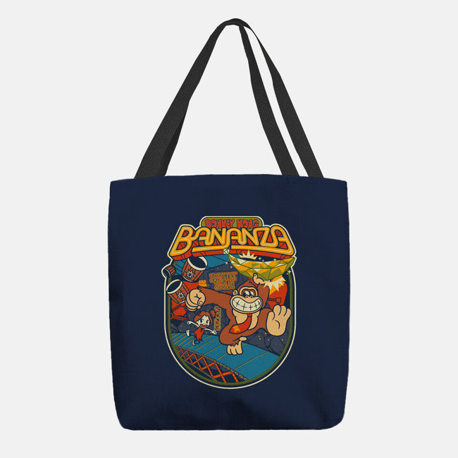 DK Bananza Retro Poster-None-Basic Tote-Bag-raffaus