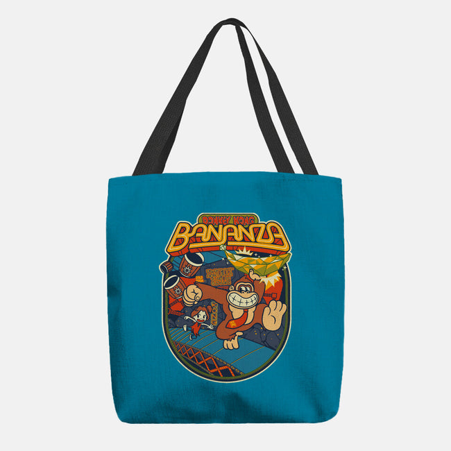 DK Bananza Retro Poster-None-Basic Tote-Bag-raffaus