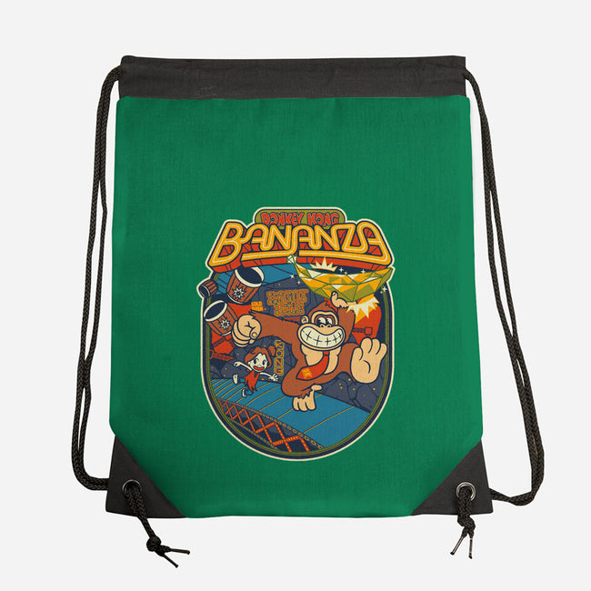 DK Bananza Retro Poster-None-Drawstring-Bag-raffaus