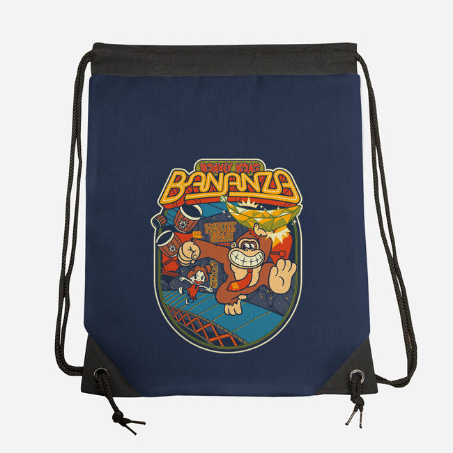 DK Bananza Retro Poster-None-Drawstring-Bag-raffaus