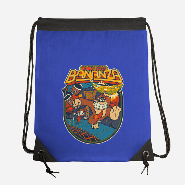 DK Bananza Retro Poster-None-Drawstring-Bag-raffaus