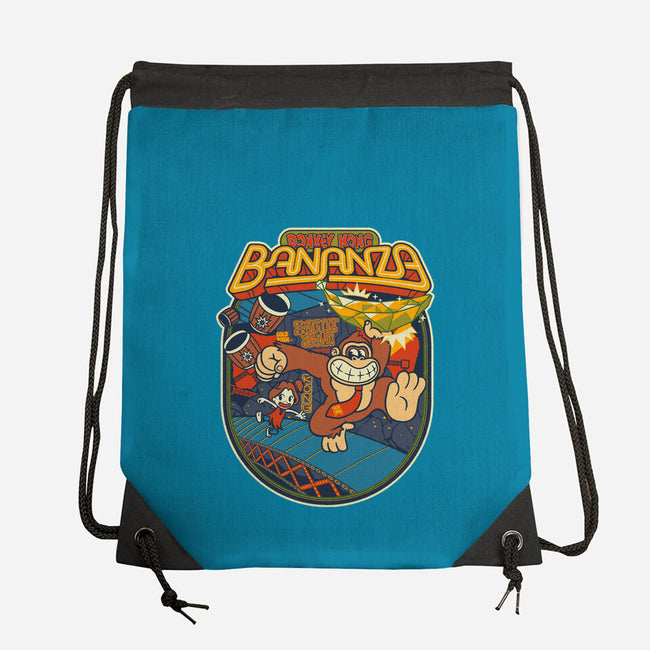 DK Bananza Retro Poster-None-Drawstring-Bag-raffaus