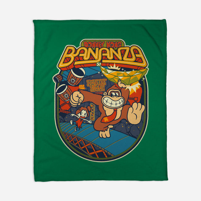 DK Bananza Retro Poster-None-Fleece-Blanket-raffaus
