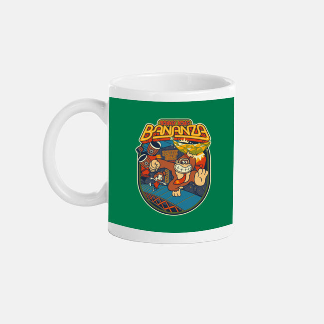 DK Bananza Retro Poster-None-Mug-Drinkware-raffaus