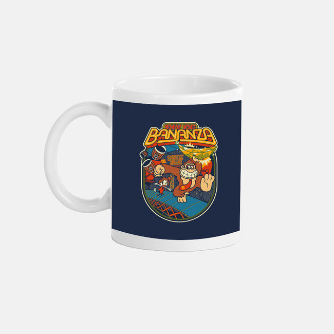 DK Bananza Retro Poster-None-Mug-Drinkware-raffaus