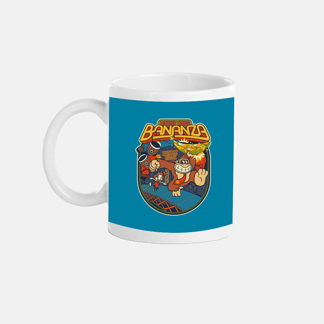 DK Bananza Retro Poster-None-Mug-Drinkware-raffaus