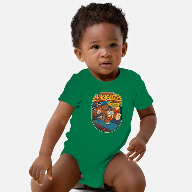 DK Bananza Retro Poster-Baby-Basic-Onesie-raffaus