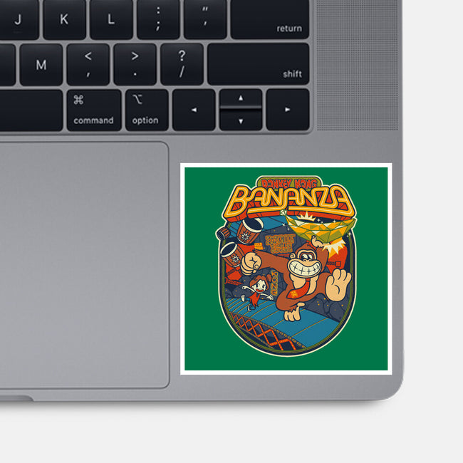 DK Bananza Retro Poster-None-Glossy-Sticker-raffaus
