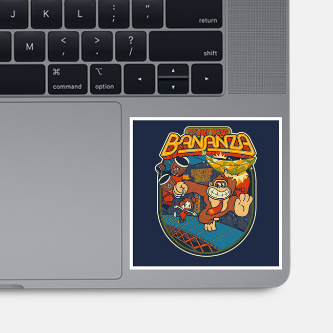 DK Bananza Retro Poster-None-Glossy-Sticker-raffaus
