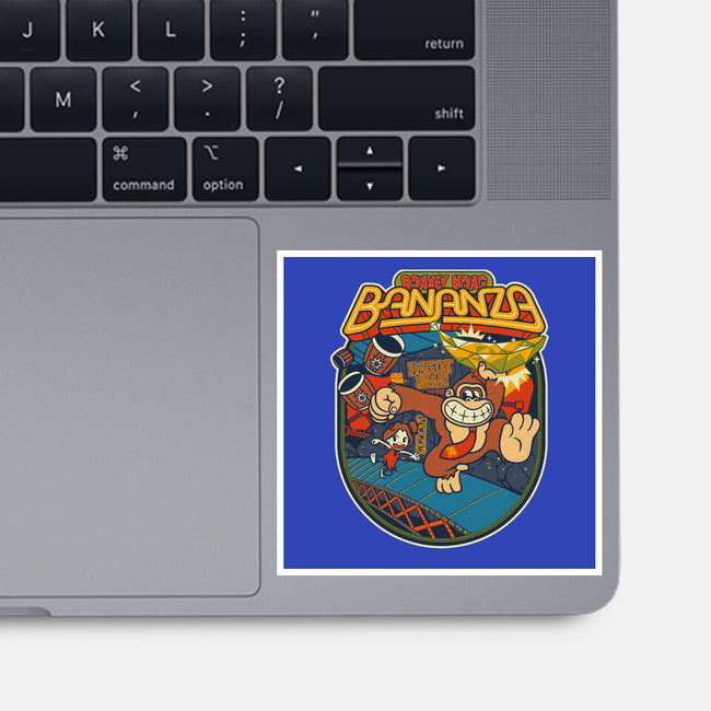 DK Bananza Retro Poster-None-Glossy-Sticker-raffaus