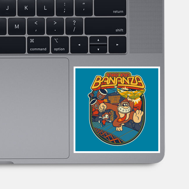 DK Bananza Retro Poster-None-Glossy-Sticker-raffaus