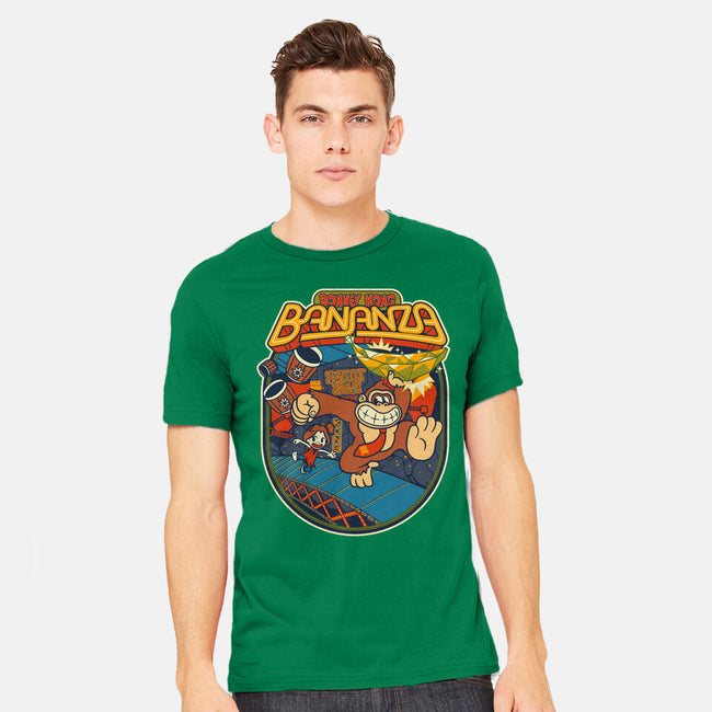 DK Bananza Retro Poster-Mens-Heavyweight-Tee-raffaus