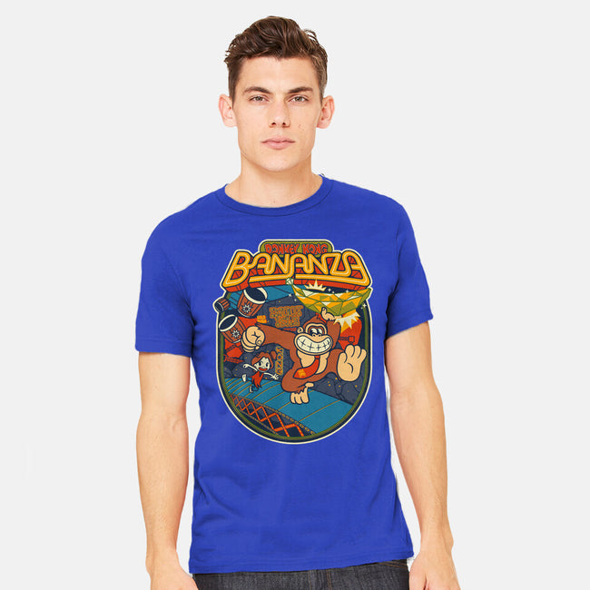 DK Bananza Retro Poster-Mens-Heavyweight-Tee-raffaus