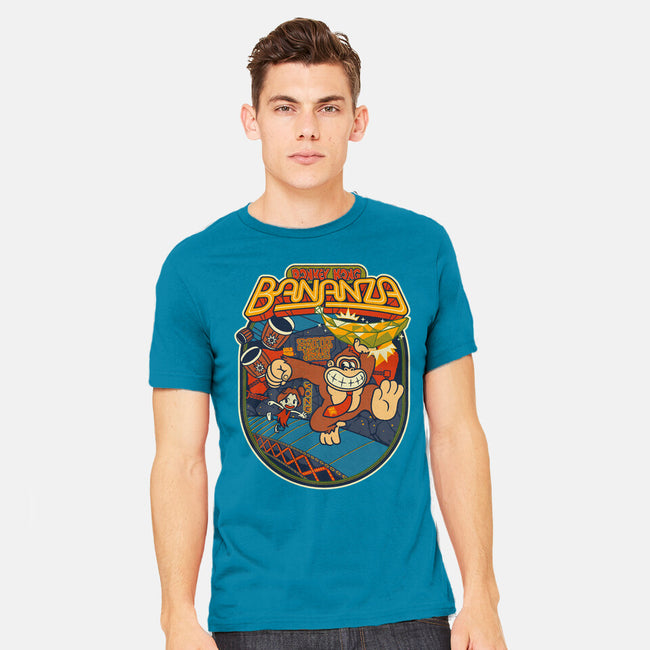 DK Bananza Retro Poster-Mens-Heavyweight-Tee-raffaus