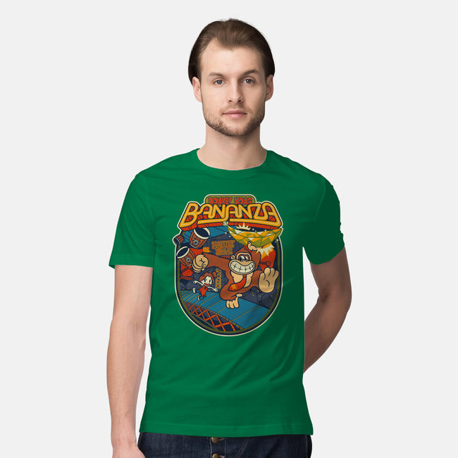 DK Bananza Retro Poster-Mens-Premium-Tee-raffaus