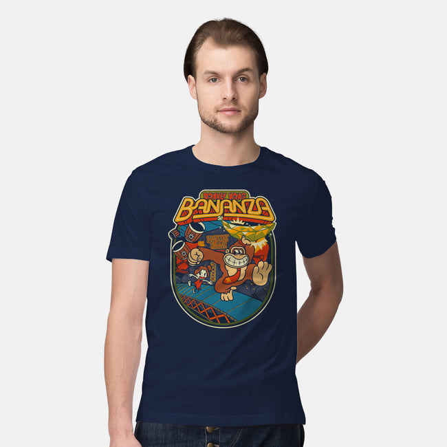 DK Bananza Retro Poster-Mens-Premium-Tee-raffaus