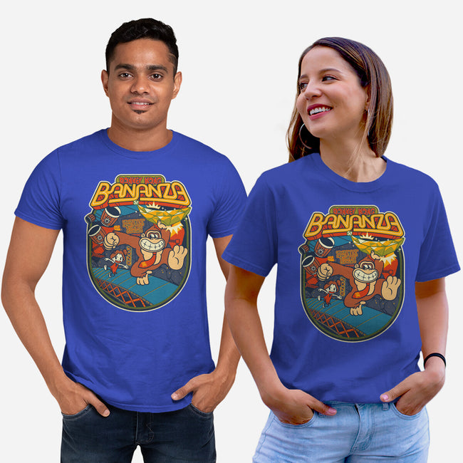 DK Bananza Retro Poster-Unisex-Basic-Tee-raffaus