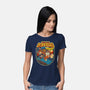 DK Bananza Retro Poster-Womens-Basic-Tee-raffaus